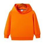 an orange hoodie on a swinger